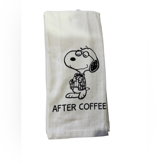 Peanuts Snoopy Coffee Time kitchen towels, 2 Pack - Picture 2 of 2